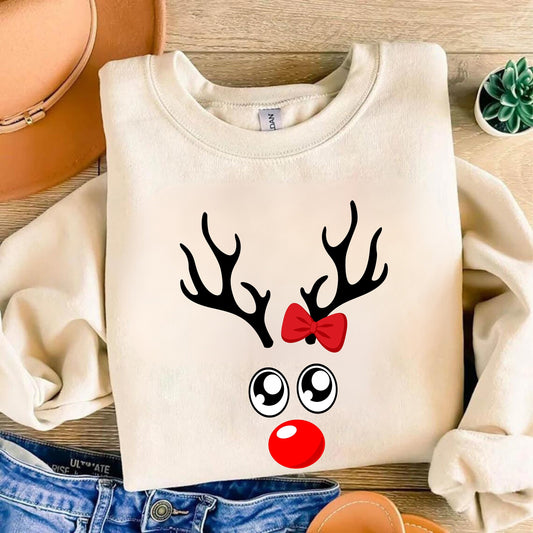 Customized Christmas Shirt - Reindeer Family Matching Shirt - Trendy Christmas Shirt - Christmas Family Shir