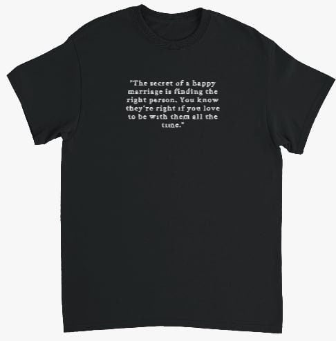 Life Quotes Embroidery Shirt