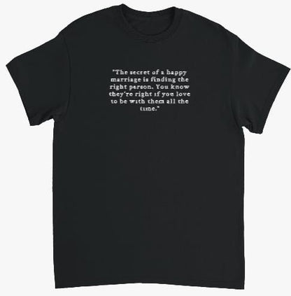 Life Quotes Embroidery Shirt