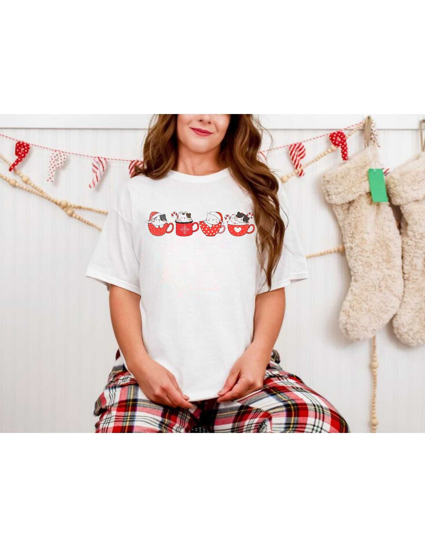 Cat in the Mug Christmas Shirt