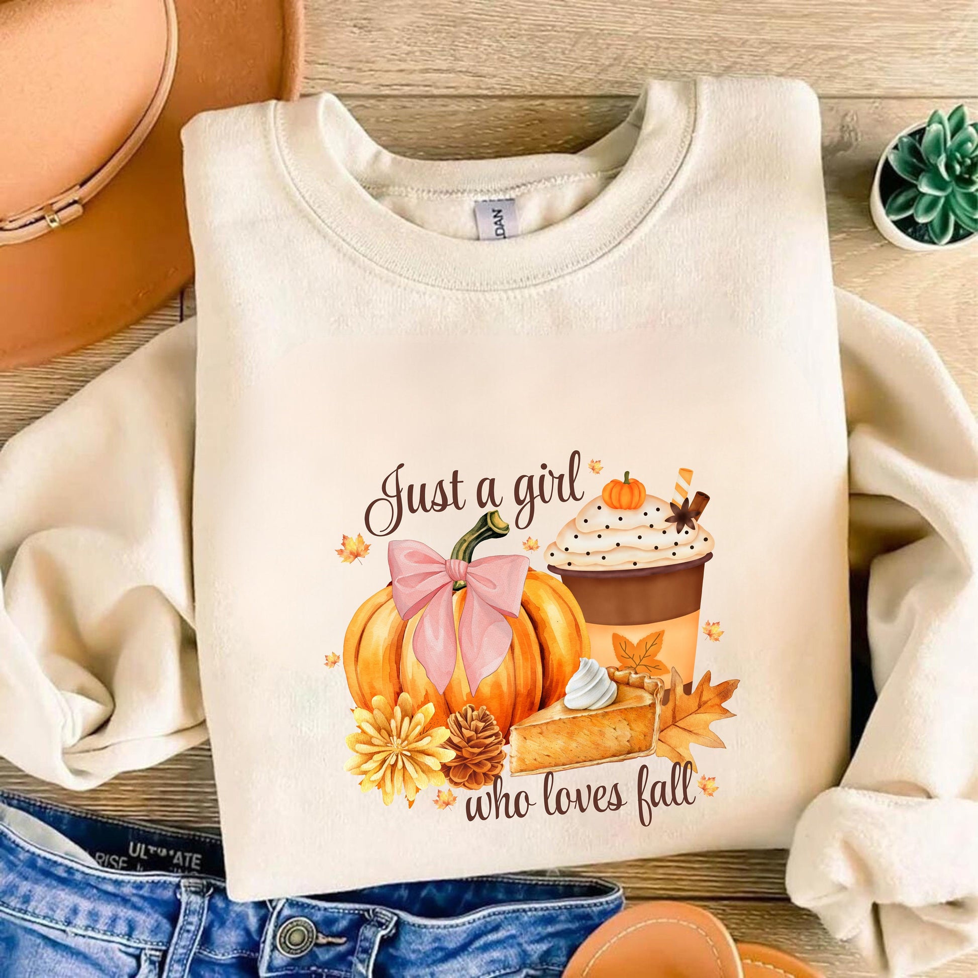 Just A Girl Who Loves Fall T shirt - Pumpkin Spice Shirt - Thanksgiving Gift - Trendy Thanksgiving Shirt