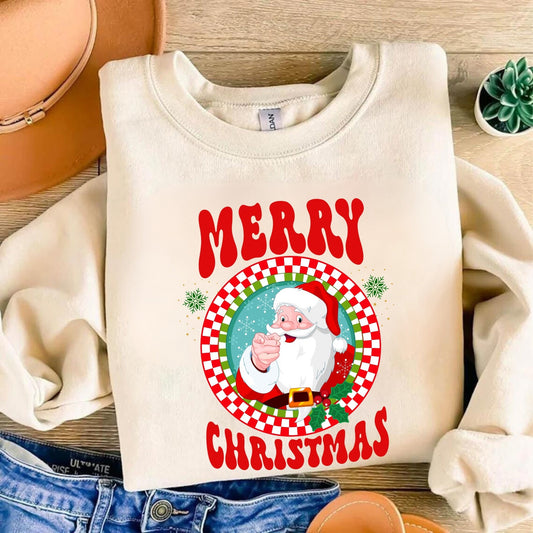 Merry Christmas Santa T shirt - Santa Claus Shirt - Red Santa Christmas, Trendy Christmas Shirt