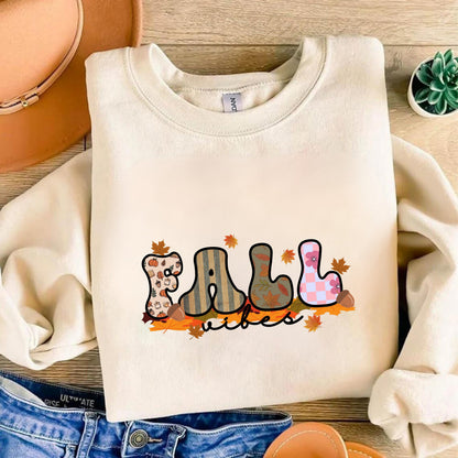 Fall Vibes Coquette Bow - Coquette Floral Fall Vibes - Autumn Girly Shirt - Trendy Fall Shirt