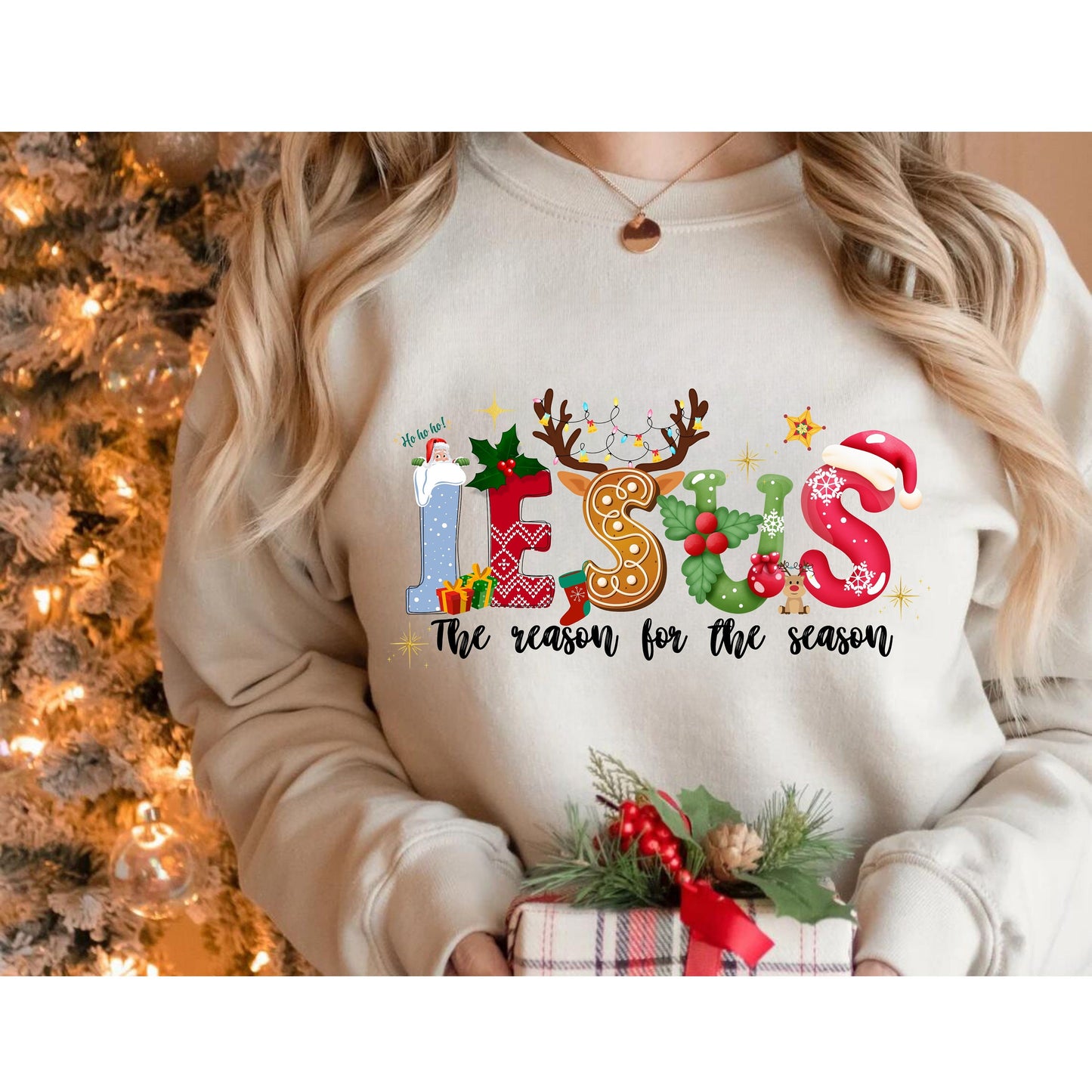 Jesus Is The Reason For The Season T shirt - Christmas Jesus Quotes - Religious Christian Christmas Faith Shirt - Trendy Christmas Shirt-