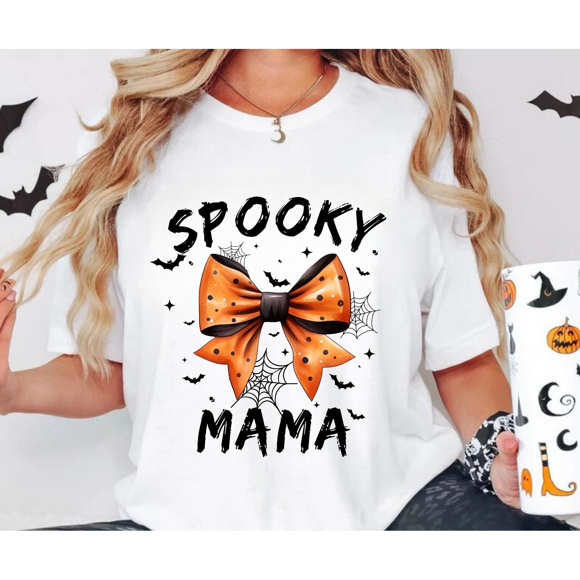 Spooky Mama Shirt - Spooky Mini Shirt - Coquette Halloween - Spooky Season - Retro Halloween