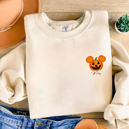 Mickey Pumpkin Sweatshirt - Pumpkin Season shirt - Halloween Pumpkin Shirt