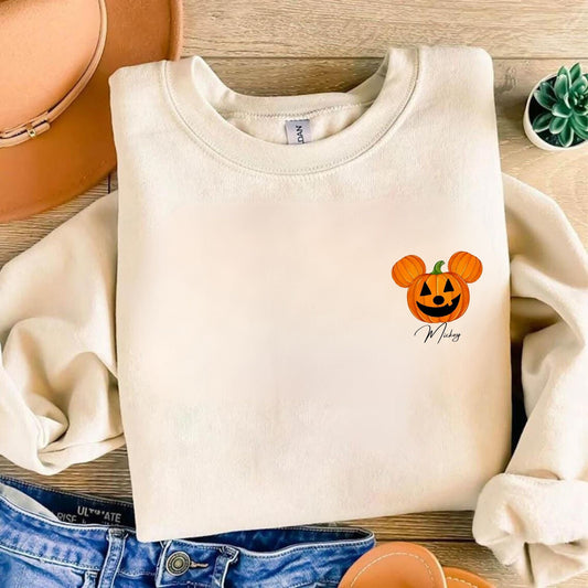 Mickey Pumpkin Sweatshirt - Pumpkin Season shirt - Halloween Pumpkin Shirt