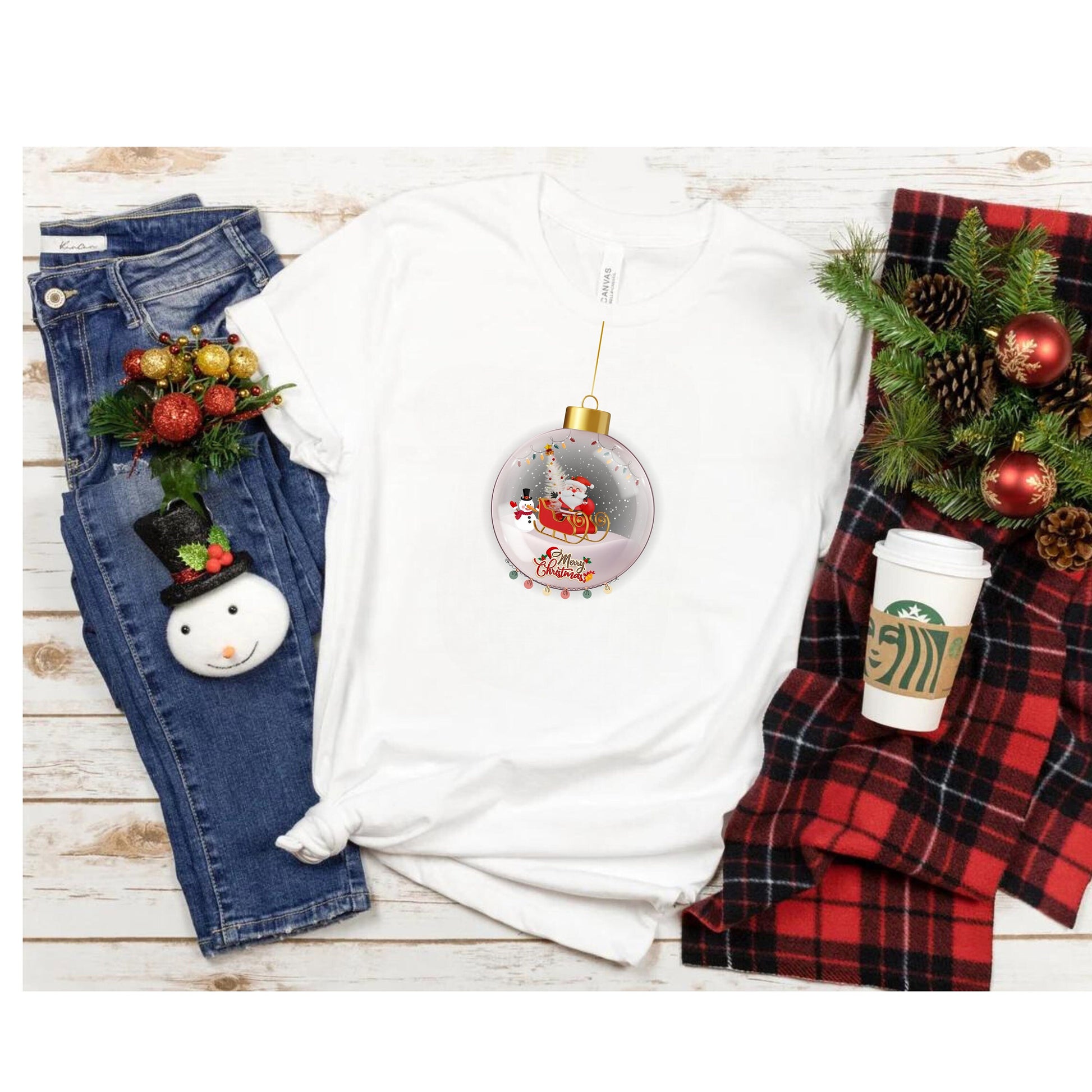 Retro Xmas Shirt - Christmas Santa Shirt - Trendy Christmas Shirt - Santa Claus shirt