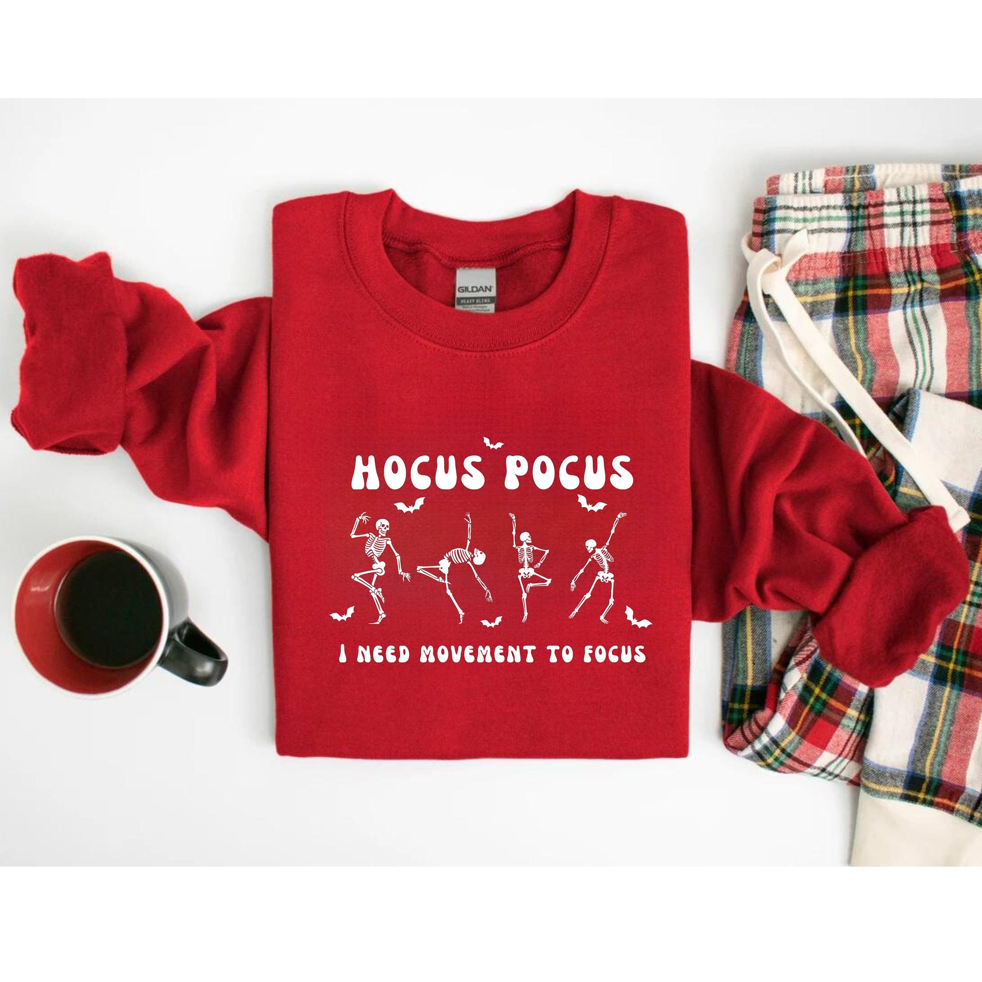 Halloween Hocus Pocus T shirt - Cute Skeleton Dancing Style - Funny Shirt Design - Trendy Halloween Shirt