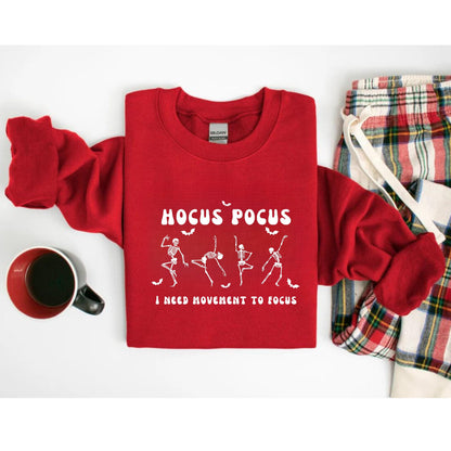 Halloween Hocus Pocus T shirt - Cute Skeleton Dancing Style - Funny Shirt Design - Trendy Halloween Shirt