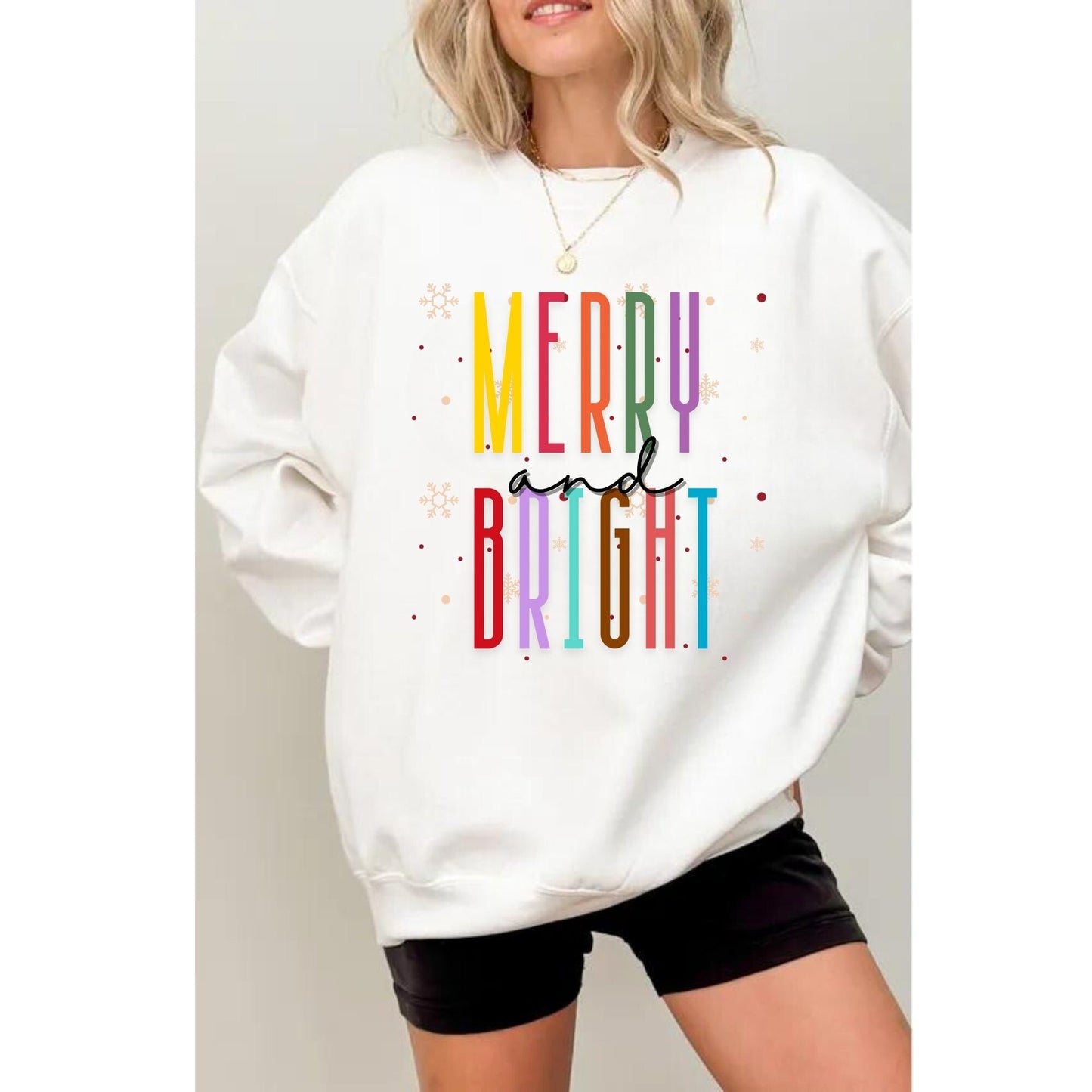 Merry & Bright Christmas Shirt - Merry and Bright Shirt - Winter Shirt - Women Christmas Shirt - Trendy Christmas Shirt