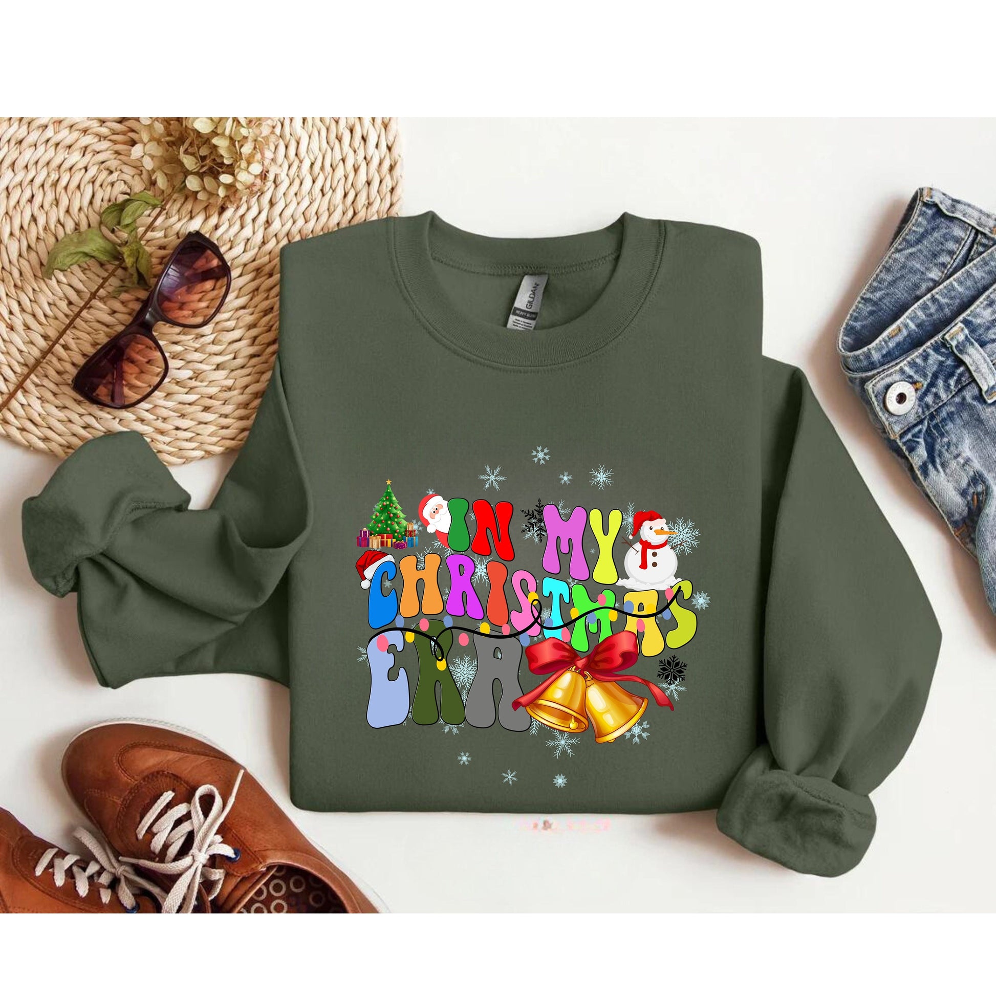 In My Christmas Era Shirt - Groovy Christmas - Retro Xmas Shirt - Trendy Christmas Shirt