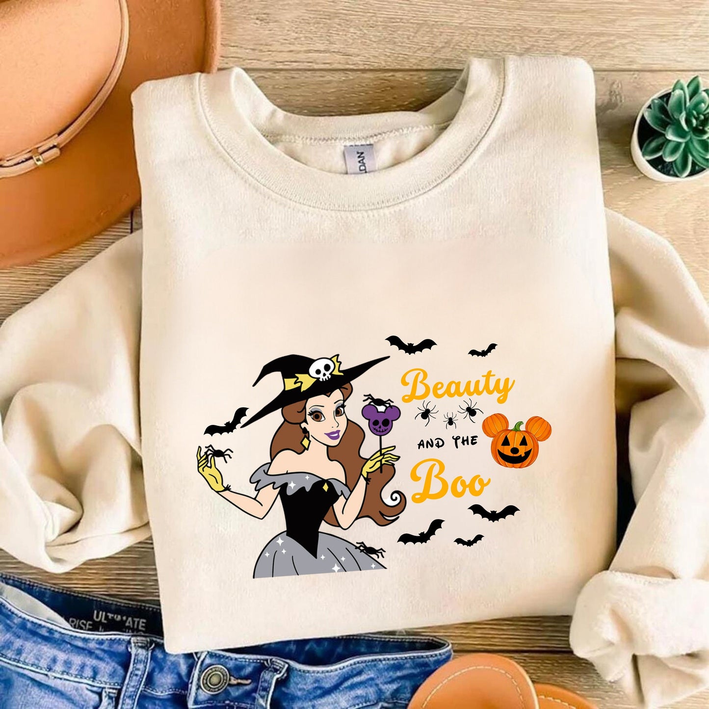 Beauty and The Boo Shirt - Princess Halloween - Witch Belle Shirt - Disney Princess Halloween Shirt - Trendy Halloween Shirt