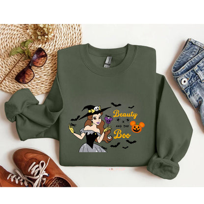 Beauty and The Boo Shirt - Princess Halloween - Witch Belle Shirt - Disney Princess Halloween Shirt - Trendy Halloween Shirt