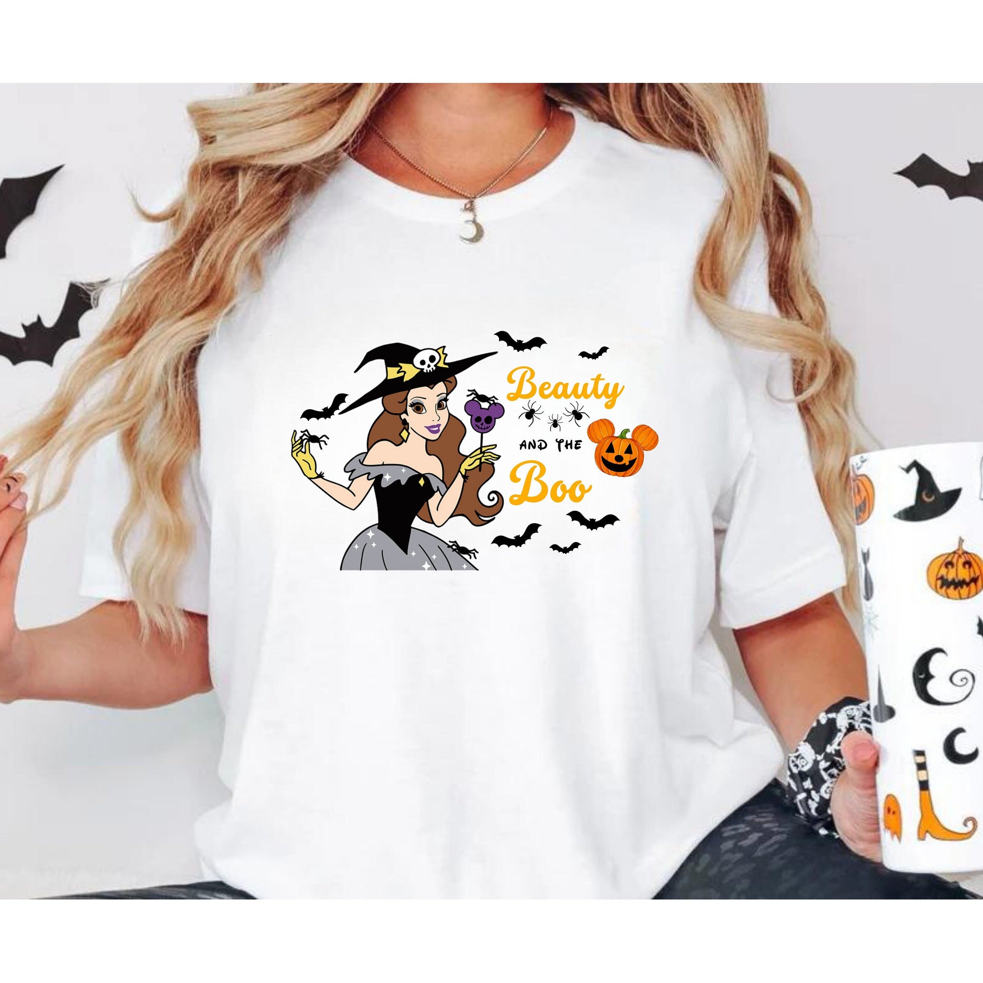Beauty and The Boo Shirt - Princess Halloween - Witch Belle Shirt - Disney Princess Halloween Shirt - Trendy Halloween Shirt