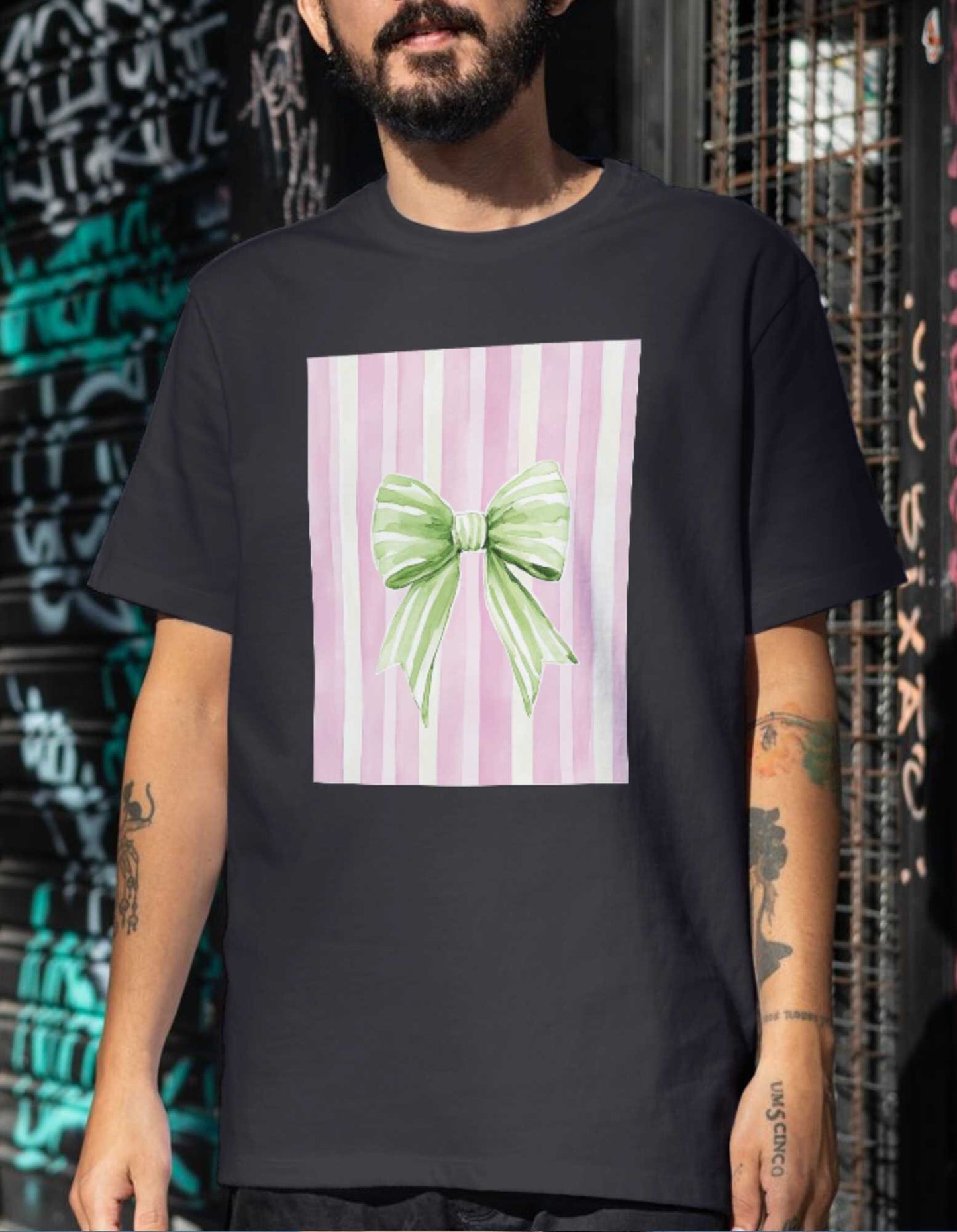 Coquet Bow Against Purple Background Shirt