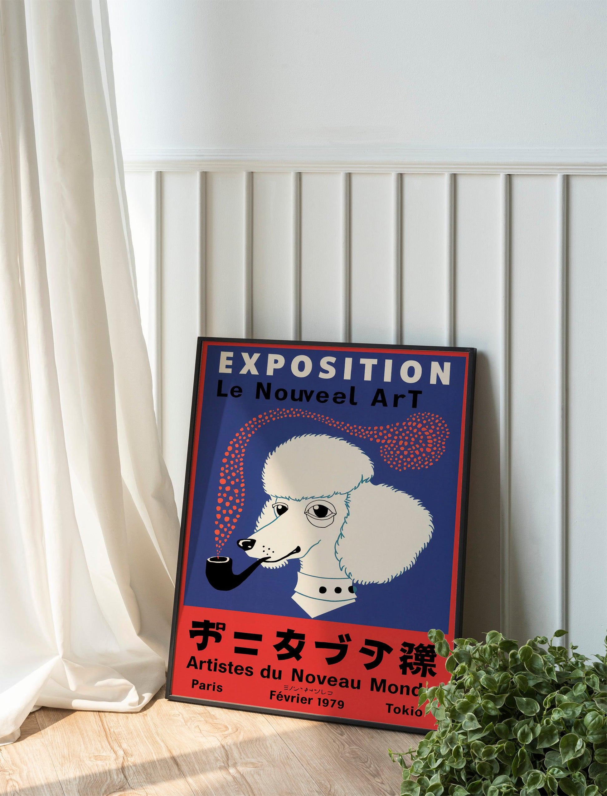 Berlin Tokyo Art Fusion Wall Print, German and Japanese CultureInspired Exhibition Artwork for Vibrant Modern Home Decoration