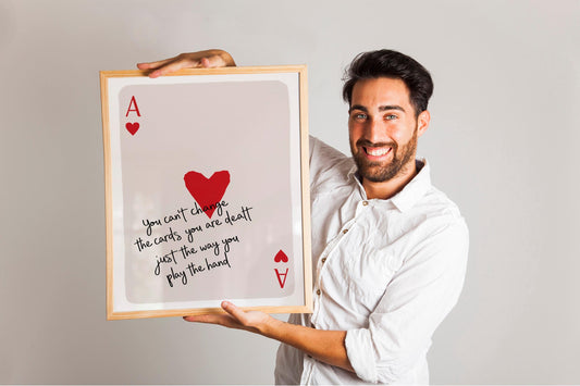 Ace of Hearts Retro Playing Card Wall Art, Preppy Y2KInspired Pink Room Decor, Perfect for Girly Trendy and Aesthetic Spaces