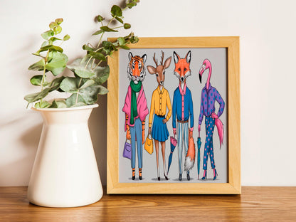 Fashion Week Art Print, Trendy Home Decor and Wall Decoration, Perfect Gift for Her, Suitable for Kitchen,