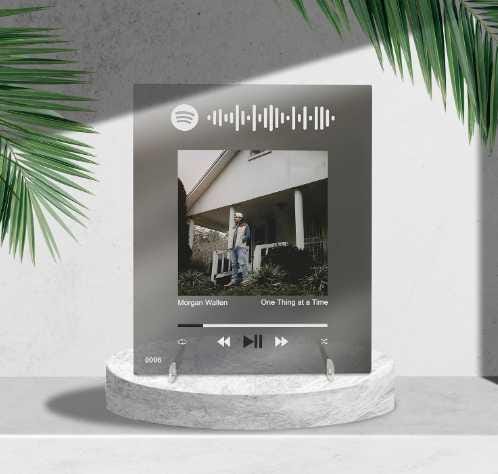 Album Plaque One Thing at a Time AlbumMorgan Walen Gifts for Women and Men, Girls, Teens & Kids — Morgan Walen Room Decor,