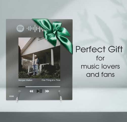 Album Plaque One Thing at a Time AlbumMorgan Walen Gifts for Women and Men, Girls, Teens & Kids — Morgan Walen Room Decor,