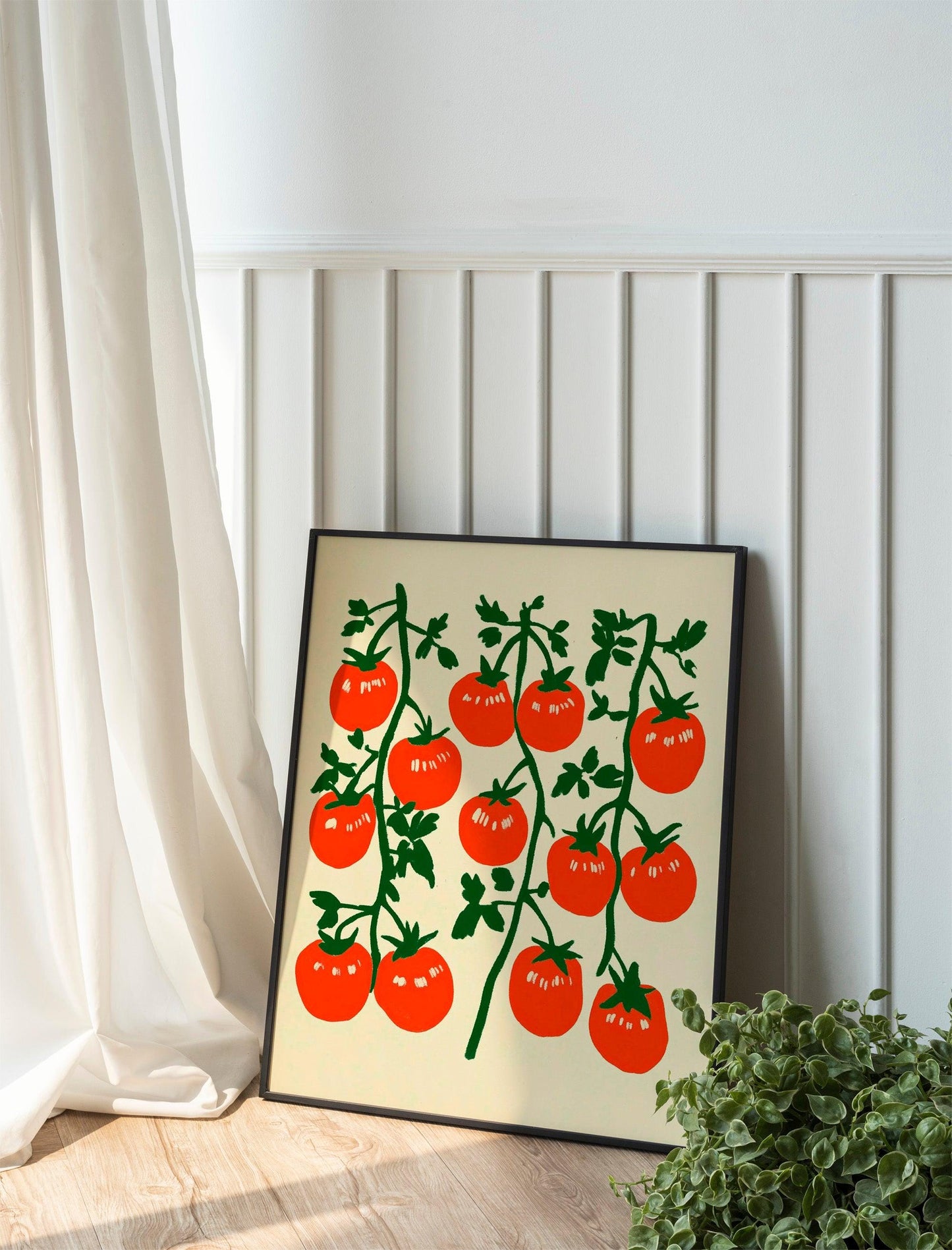 Kitchen Wall Art, Food Art, Mediterranean Print, Printable Wall Art, Eclectic Kitchen, Tomato Print, Food Print, Vintage Art Print, Trendy