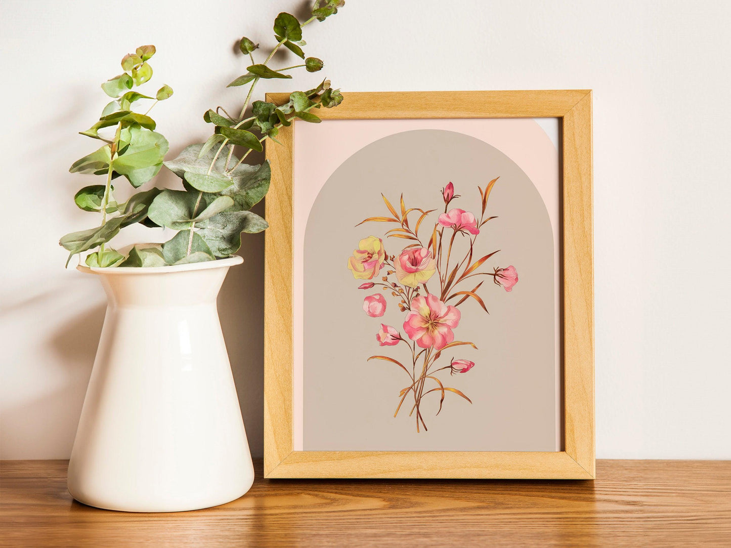 Wildflower Prints, Minimalist Boho Floral Art for Home, Modern Botanical Wall Decor