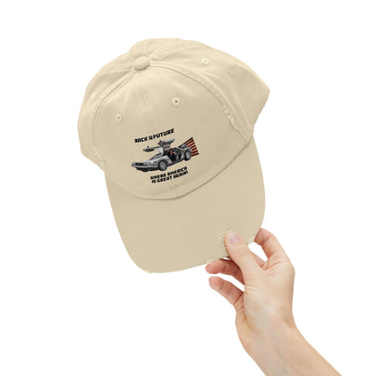 Trump Back to the Future Hat, Make America Great Again Quality Hat, High Quality Trump Hat, Funny Hat, Cool Hat, Delorean, MAGA Hat