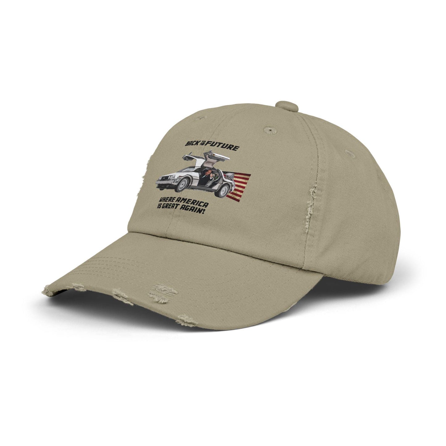 Trump Back to the Future Hat, Make America Great Again Quality Hat, High Quality Trump Hat, Funny Hat, Cool Hat, Delorean, MAGA Hat