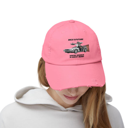 Trump Back to the Future Hat, Make America Great Again Quality Hat, High Quality Trump Hat, Funny Hat, Cool Hat, Delorean, MAGA Hat