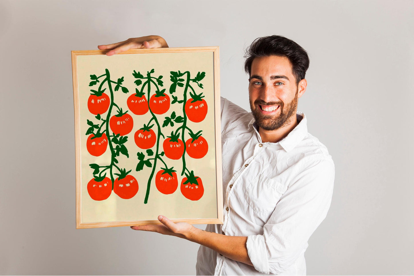 Kitchen Wall Art, Food Art, Mediterranean Print, Printable Wall Art, Eclectic Kitchen, Tomato Print, Food Print, Vintage Art Print, Trendy