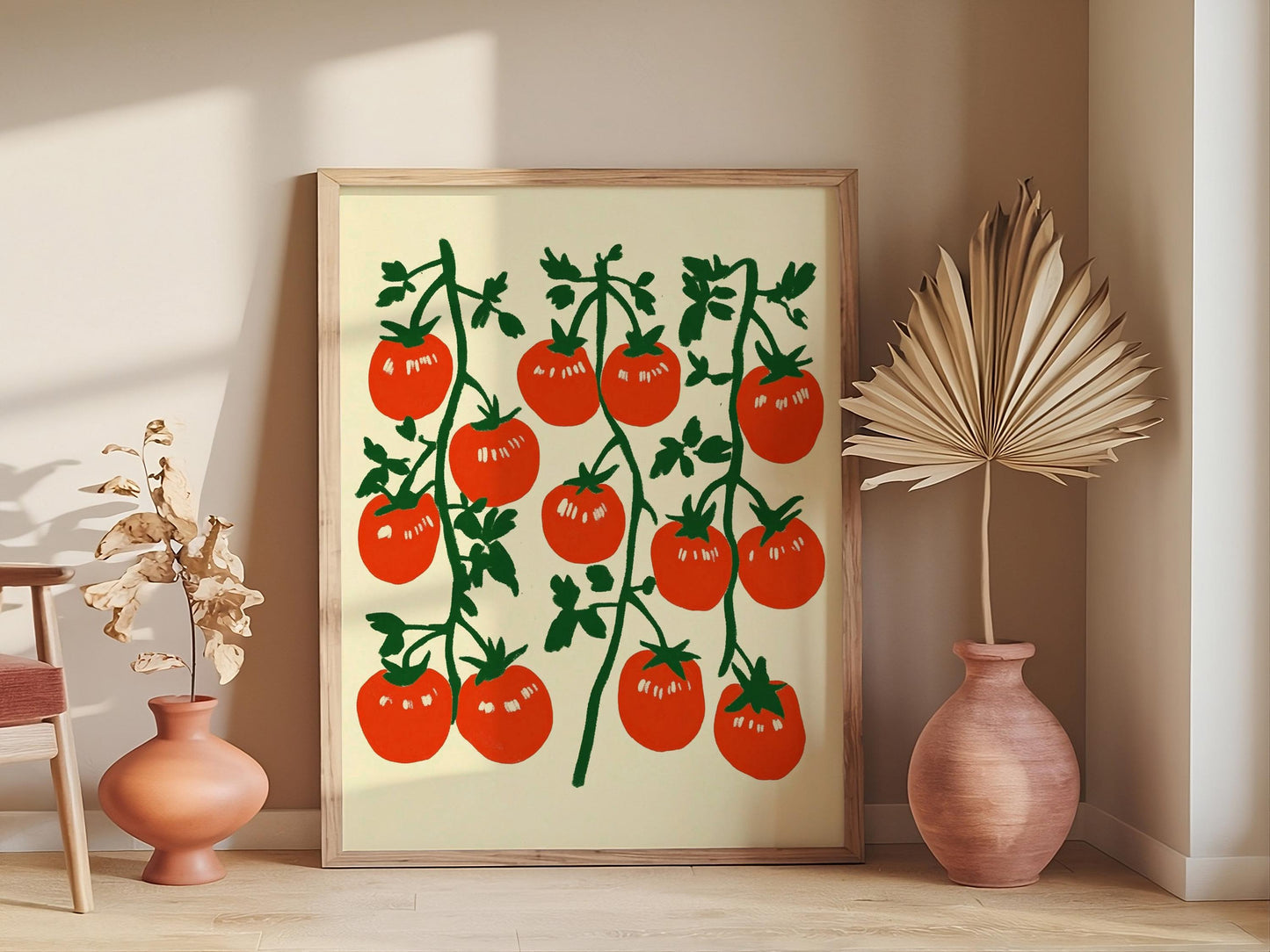 Kitchen Wall Art, Food Art, Mediterranean Print, Printable Wall Art, Eclectic Kitchen, Tomato Print, Food Print, Vintage Art Print, Trendy