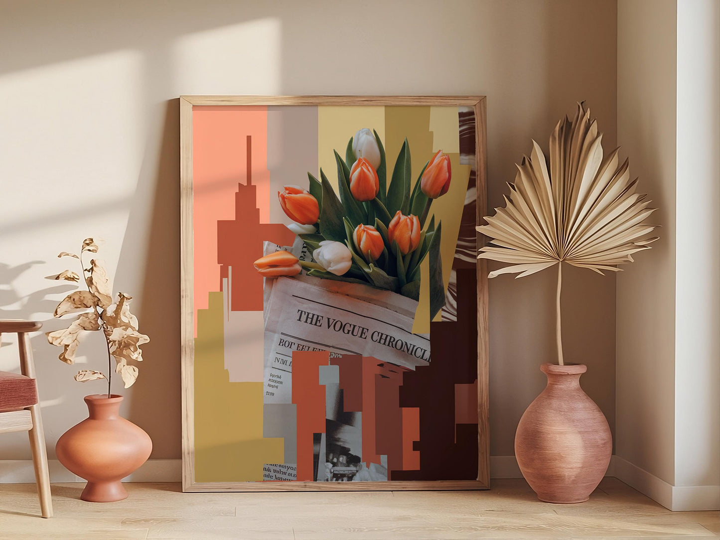 Retro Newspaper Art, New York Times Poster, Trendy Apartment Wall Decor, City Girl Magazine Print
