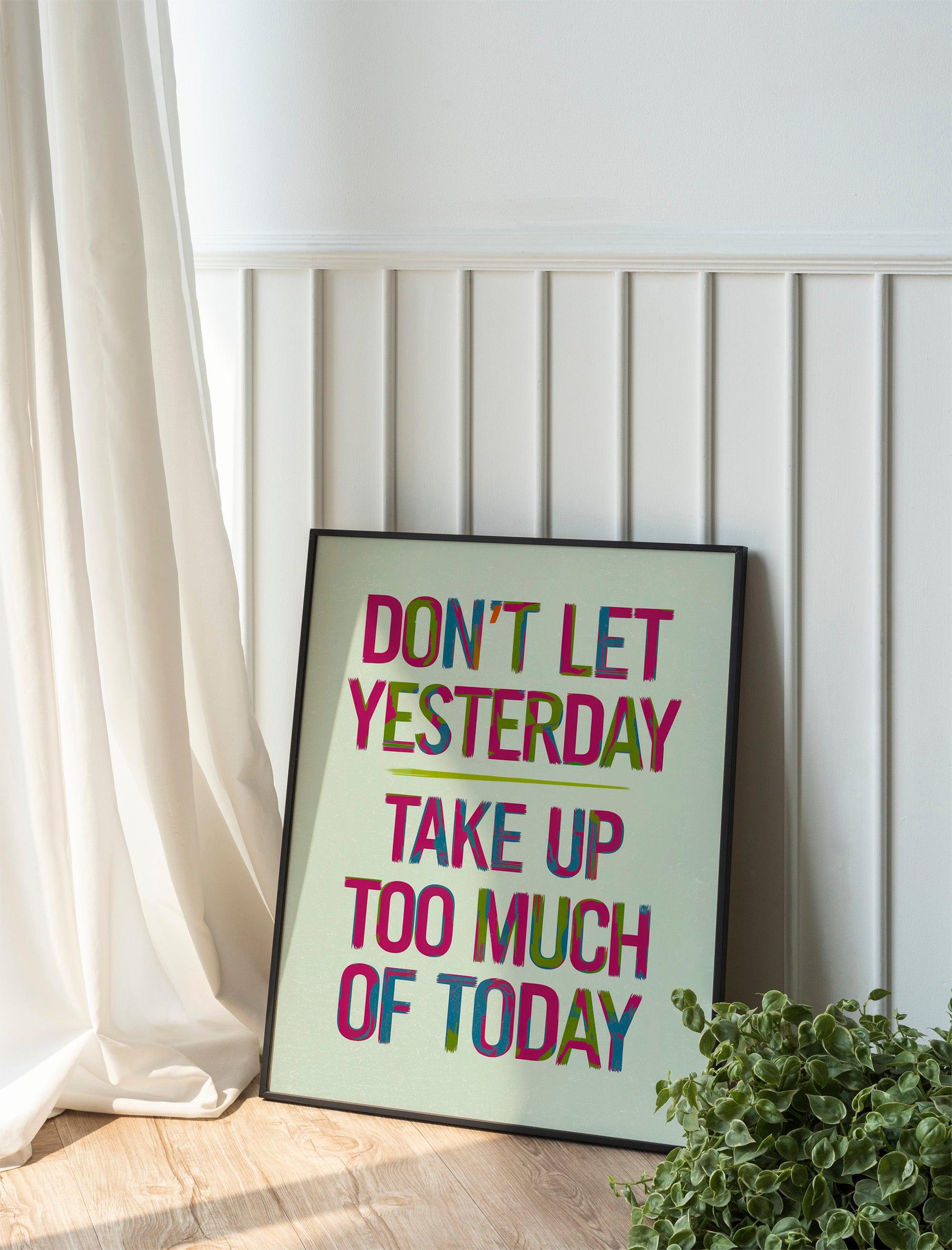 Positive Retro Wall Art, Minimalist Trendy Modern Decor, Aesthetic Inspirational Digital Print