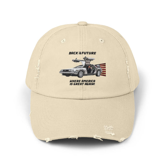 Trump Back to the Future Hat, Make America Great Again Quality Hat, High Quality Trump Hat, Funny Hat, Cool Hat, Delorean, MAGA Hat