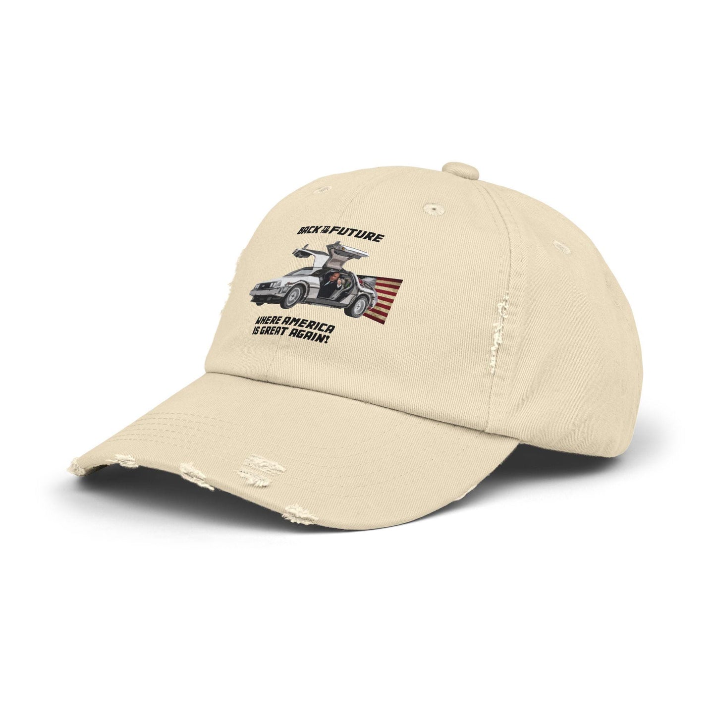 Trump Back to the Future Hat, Make America Great Again Quality Hat, High Quality Trump Hat, Funny Hat, Cool Hat, Delorean, MAGA Hat