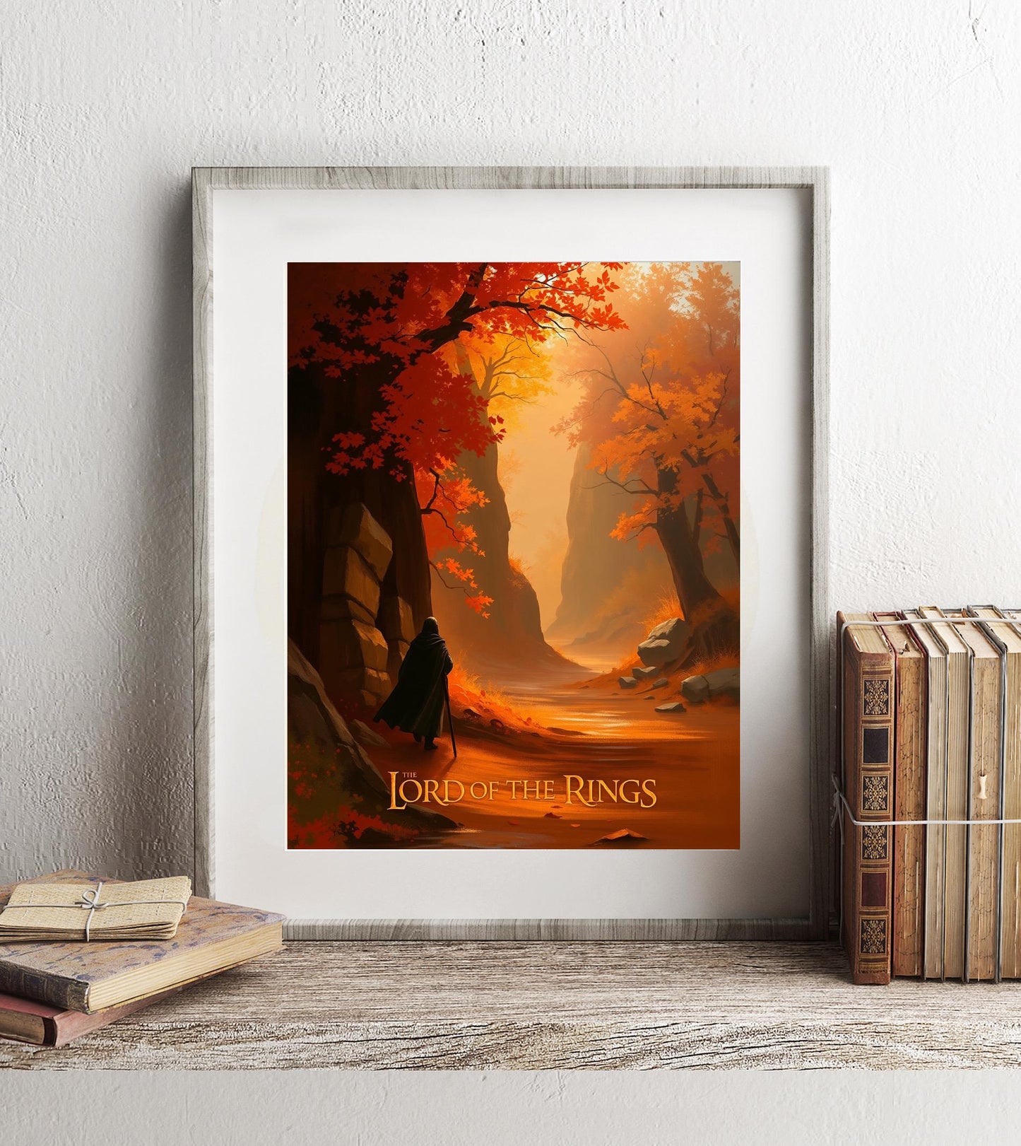 Lord of the Rings Aragorn Art Print - Strider Wall Art - Autumn Decor - Gift for Lord of the Rings Fan - Lord of the Rings Illustration