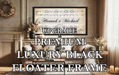 Luxury Black Floater Frame Canvas Upgrade (10x20”/ 12x24”/ 16x32”/ 20x40”/ 24x48”)