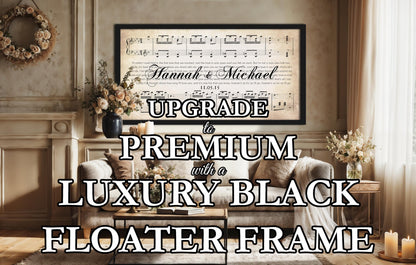 Luxury Black Floater Frame Canvas Upgrade (10x20”/ 12x24”/ 16x32”/ 20x40”/ 24x48”)