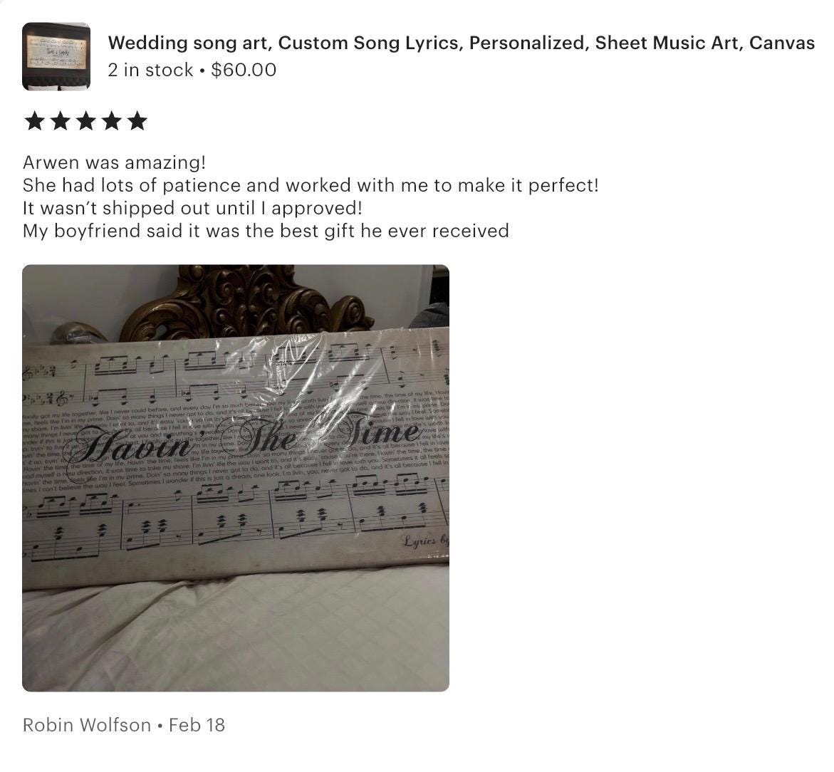 Capture Your Love Story with Personalized Song Lyrics - Unique Wedding Gift Idea - Custom Song Lyrics on Canvas - Timeless Wedding Keepsake