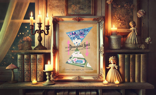 Disneyland Hotel Vintage Art Print - Disneyland Hotel Art - Vintage Disney Art - Disney Resort