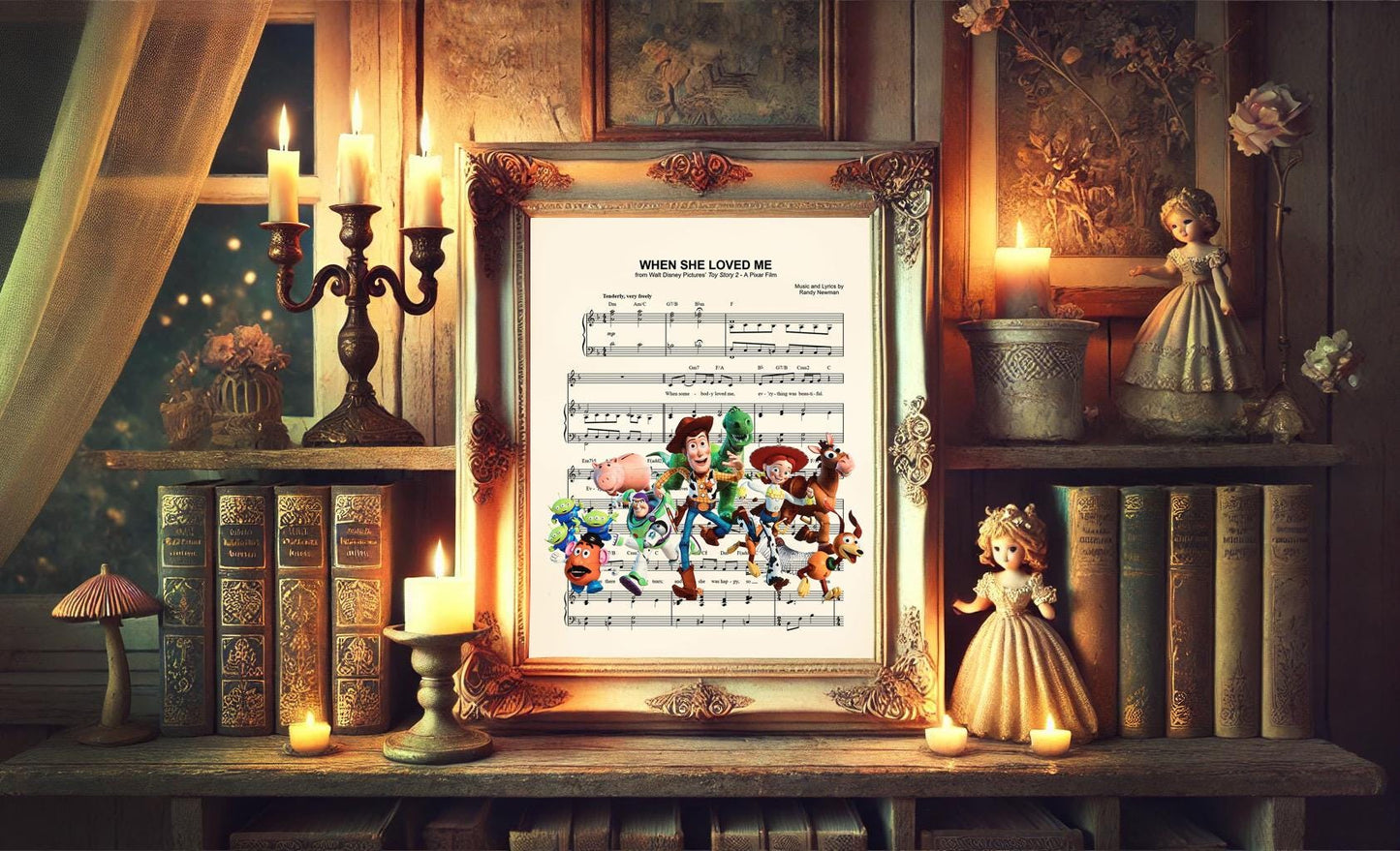Toy Story 2 When She Loved Me Sheet Music Art Print