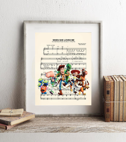 Toy Story 2 When She Loved Me Sheet Music Art Print