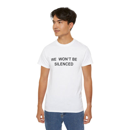 We Won’t Be Silenced - Patriotic Tribute Tee - America First Conservative T-Shirt - USA Liberty Graphic Top - Charlie Kirk Tee