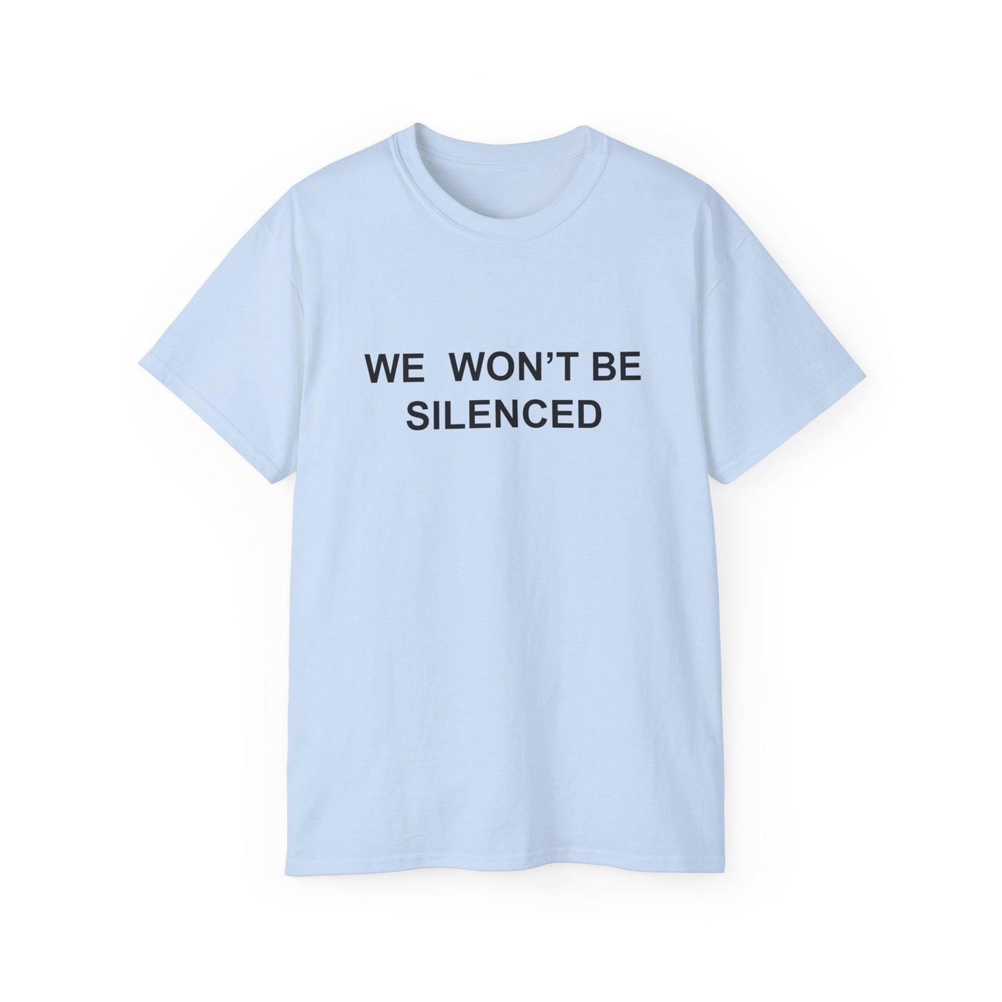 We Won’t Be Silenced - Patriotic Tribute Tee - America First Conservative T-Shirt - USA Liberty Graphic Top - Charlie Kirk Tee