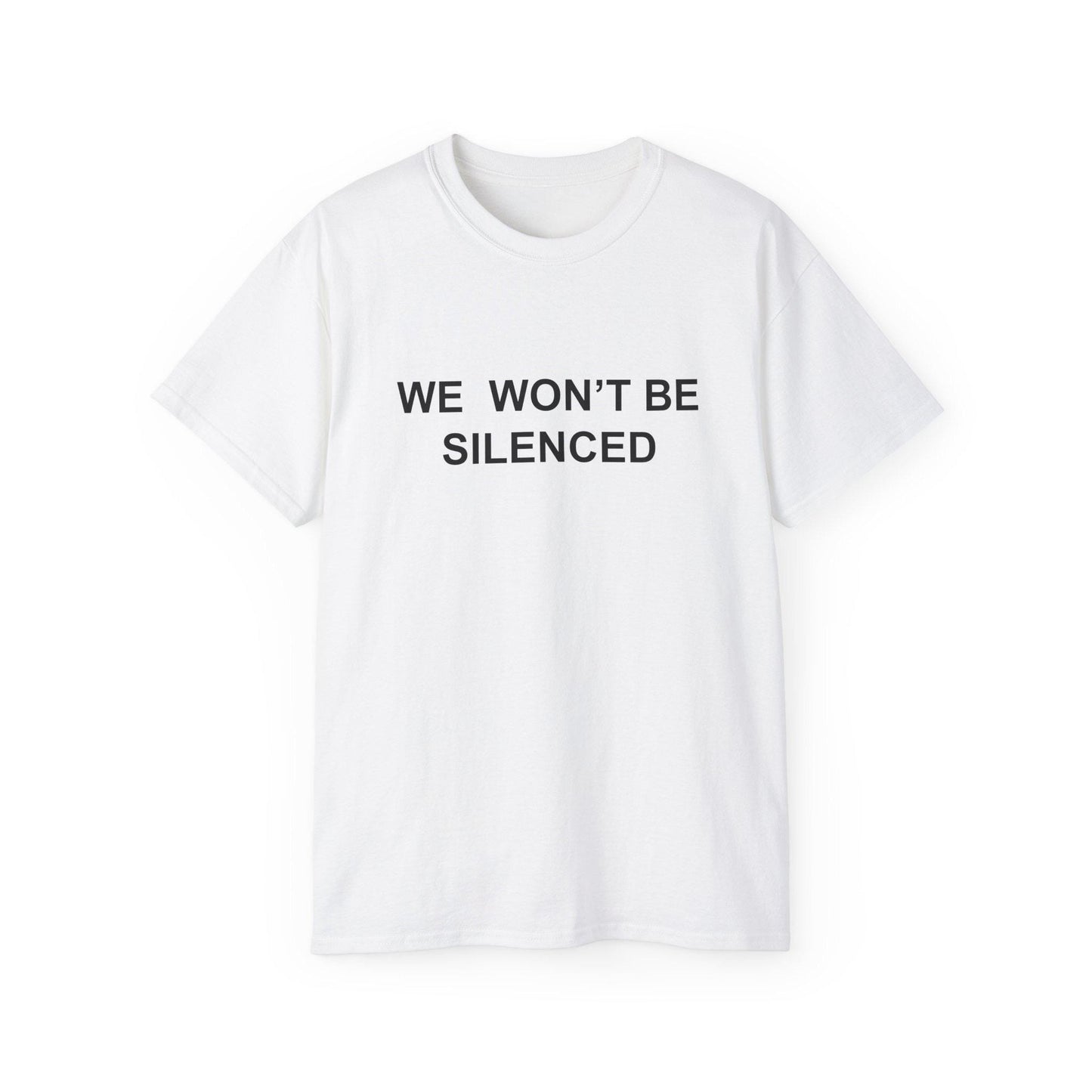 We Won’t Be Silenced - Patriotic Tribute Tee - America First Conservative T-Shirt - USA Liberty Graphic Top - Charlie Kirk Tee