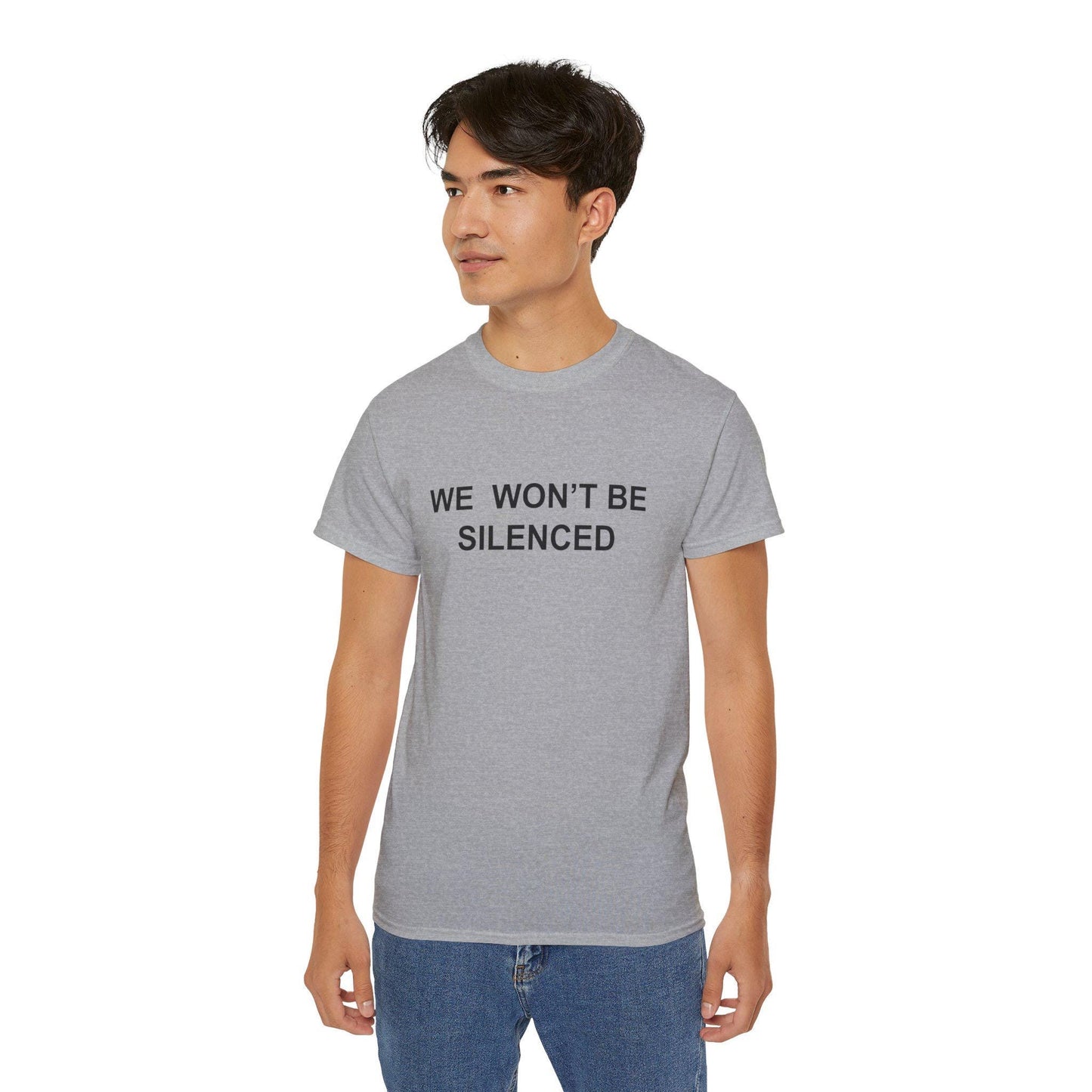 We Won’t Be Silenced - Patriotic Tribute Tee - America First Conservative T-Shirt - USA Liberty Graphic Top - Charlie Kirk Tee
