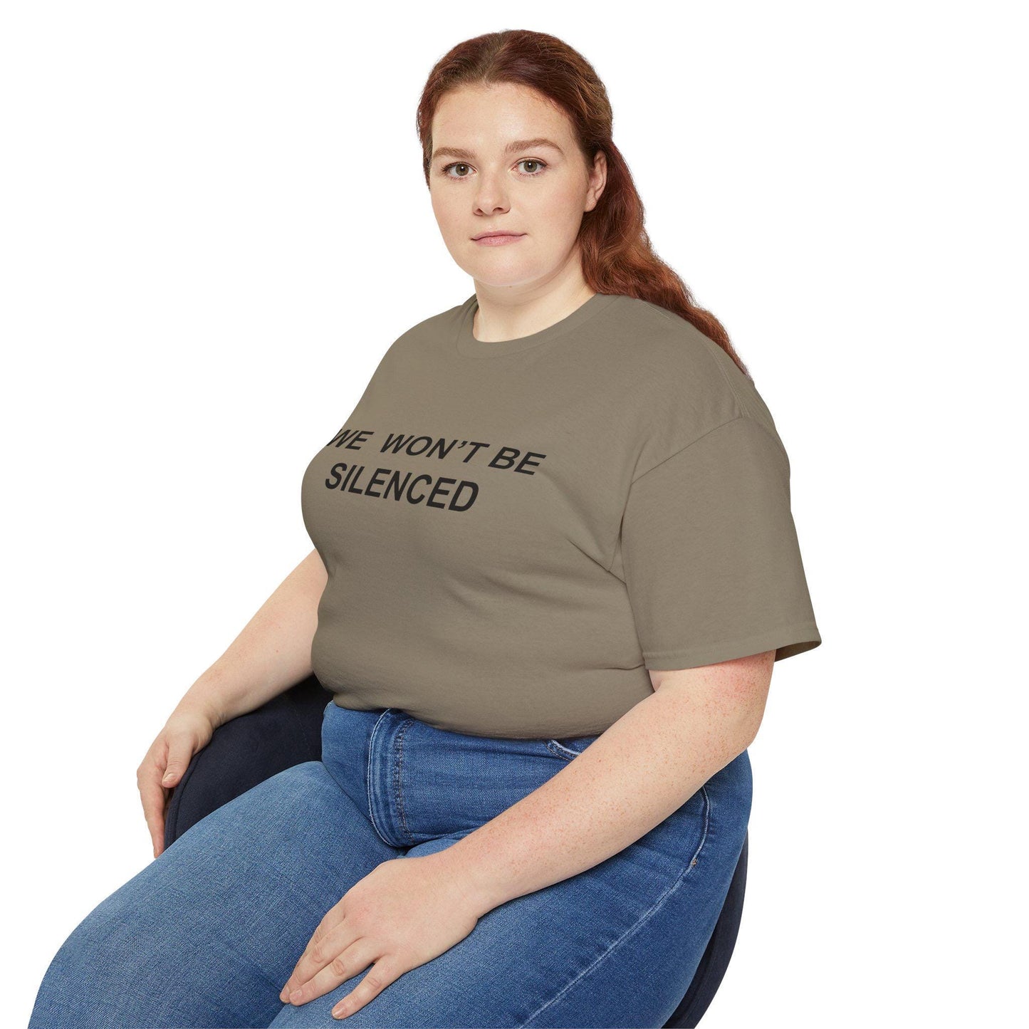 We Won’t Be Silenced - Patriotic Tribute Tee - America First Conservative T-Shirt - USA Liberty Graphic Top - Charlie Kirk Tee