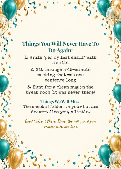 Leaving card inside: things you will never have to do again