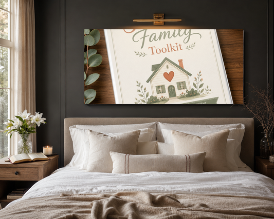 Modern Neutral Christian canvas room mockup